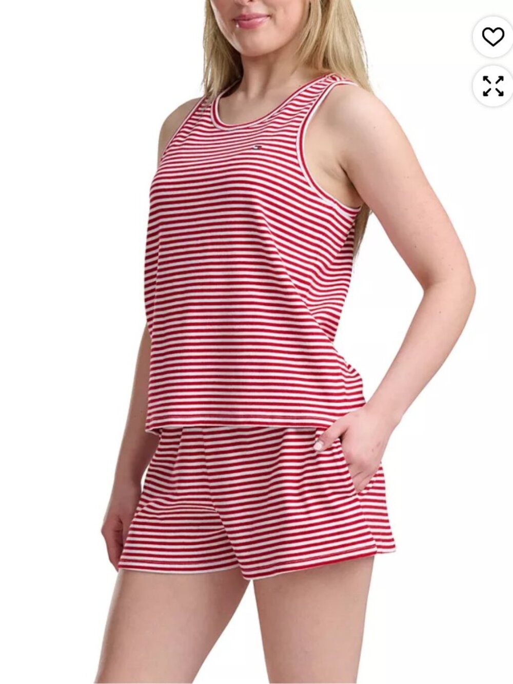 Tommy HilfigerWomen's Crewneck Tank Top and Boxer Shorts, 2-Piece Set-Small-NWT!